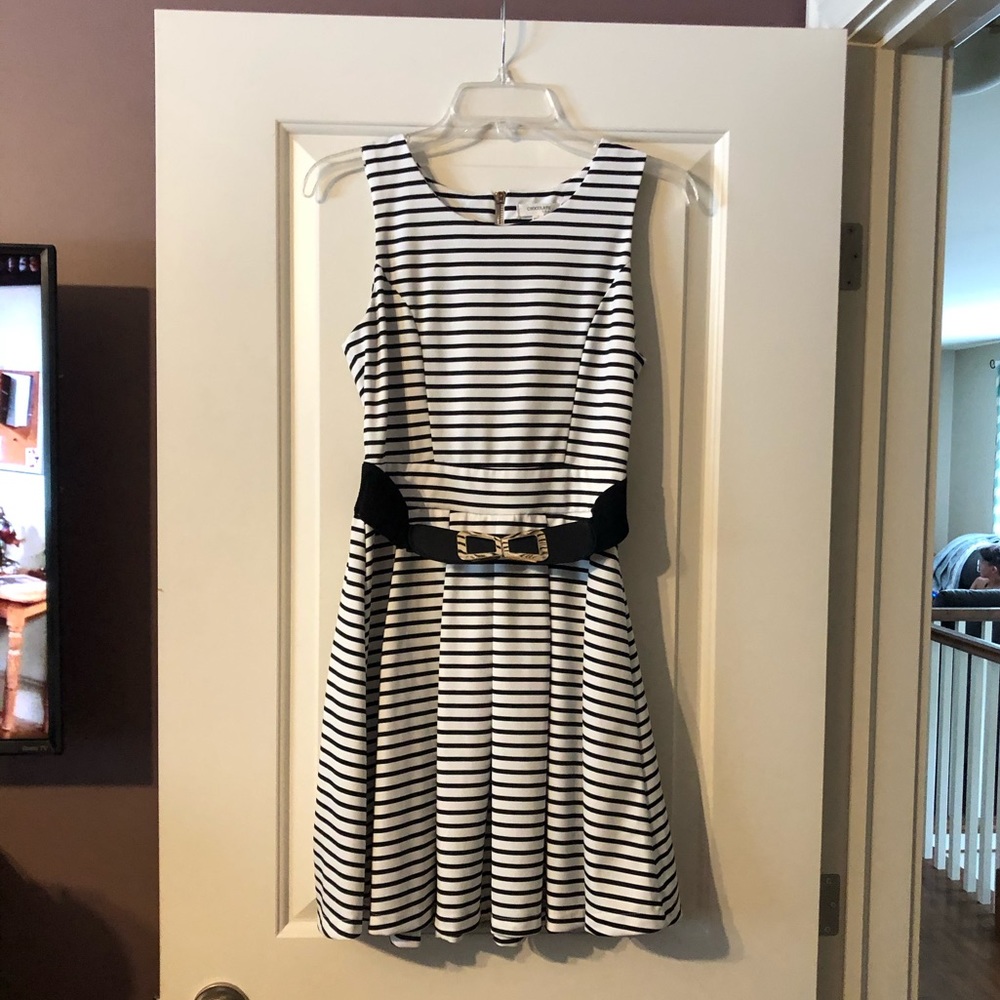 Black and White Stripe Dress